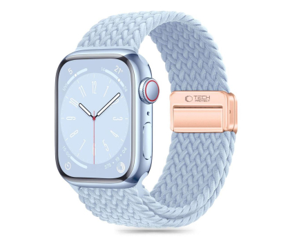 Pasek i akcesoria do zegarków TECH-PROTECT Nylonmag do Apple Watch 44/45/46/49 mm Baby Blue 5906302312795